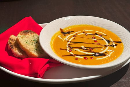 image of Autumn Butternut Squash & Pomegranate Soup