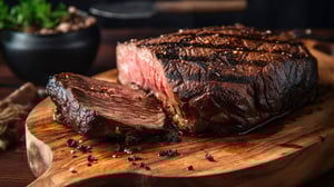 image of a big piece of steak for The Beefsteak event at GSR