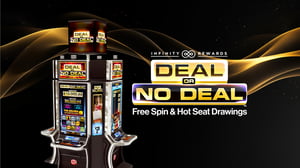 Web banner hero for Deal or No Deal Free Spin and Hot Seat Drawings