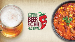 Web banner ad for 10th Annual Grand Sierra Beer & Chili Festival